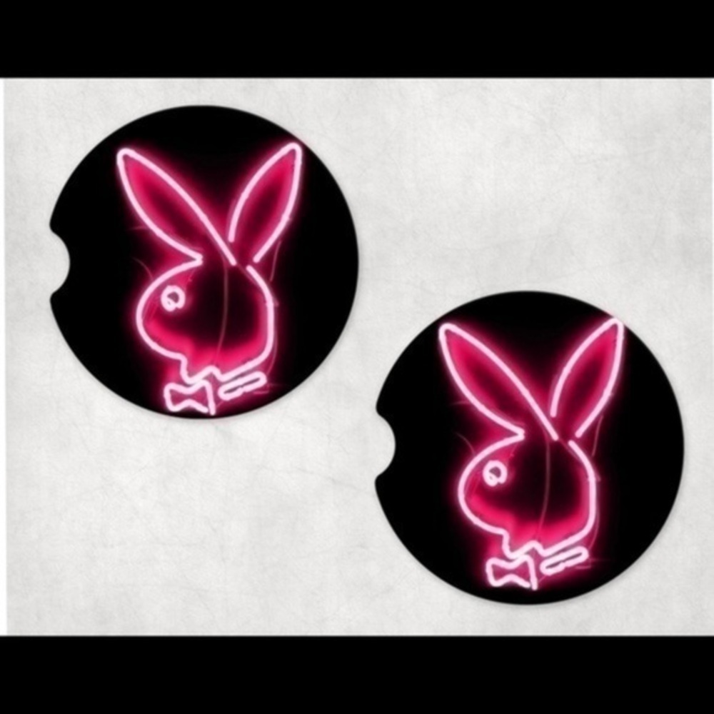 COPY - Playboy Bunny Car Coaster Set